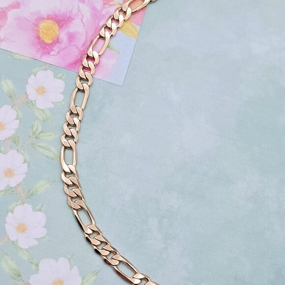 Rose Gold Link Chain Necklace for Women - 19.6 Inch Length, XPNL0075 - Picture 11 of 12